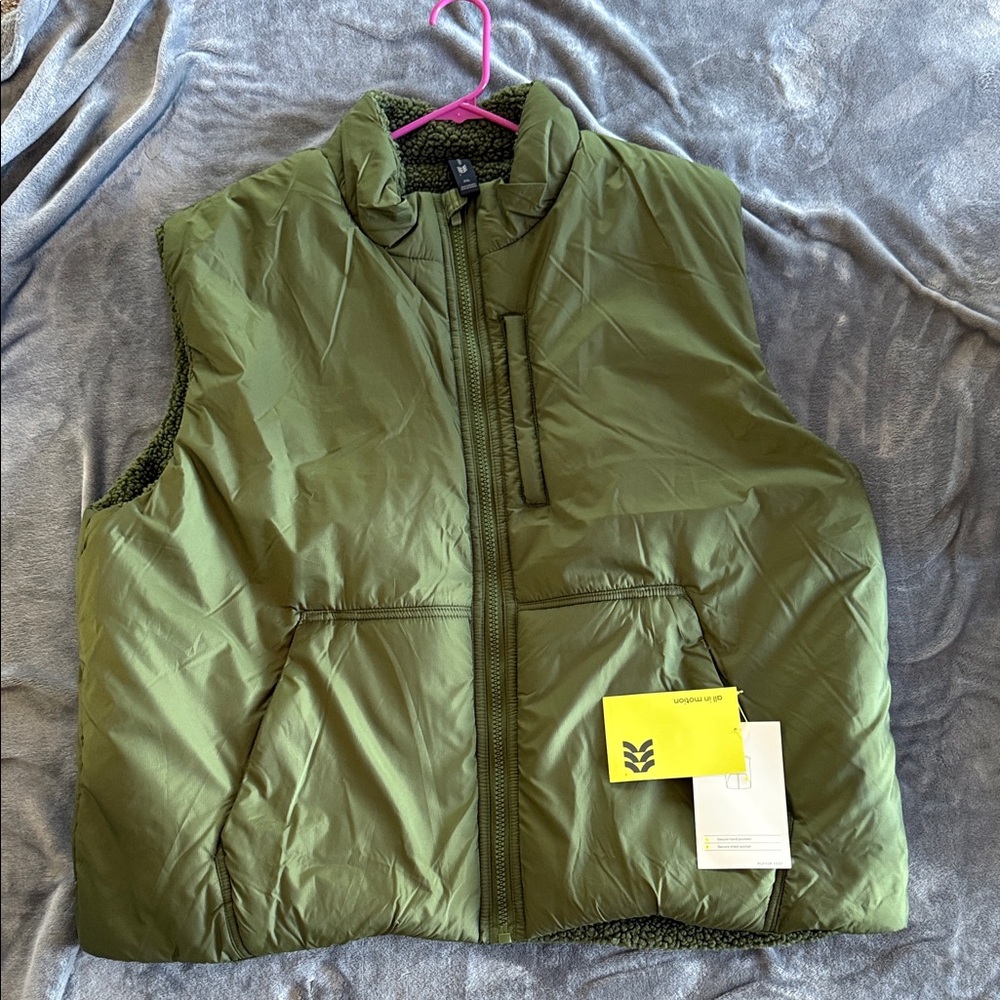 All in Motion Green Puffer Vest